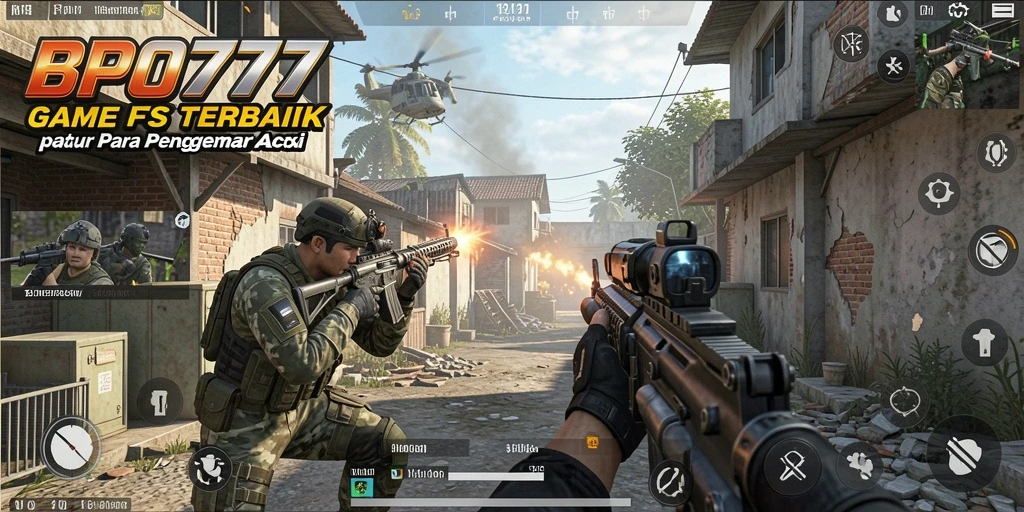 Tangkapan layar gameplay BPO777 menunjukkan pertempuran yang intens dan grafis yang menakjubkan.
