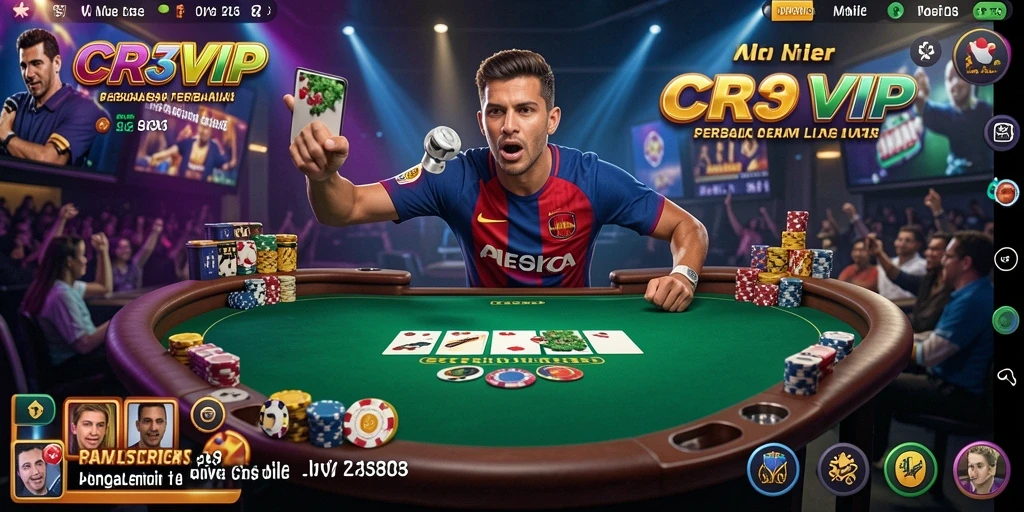 Tampilan menarik permainan Live Casino di CR7VIP.