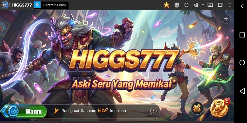 Screenshot HIGGS777 menunjukkan aksi menegangkan dan gameplay kaya tantangan.