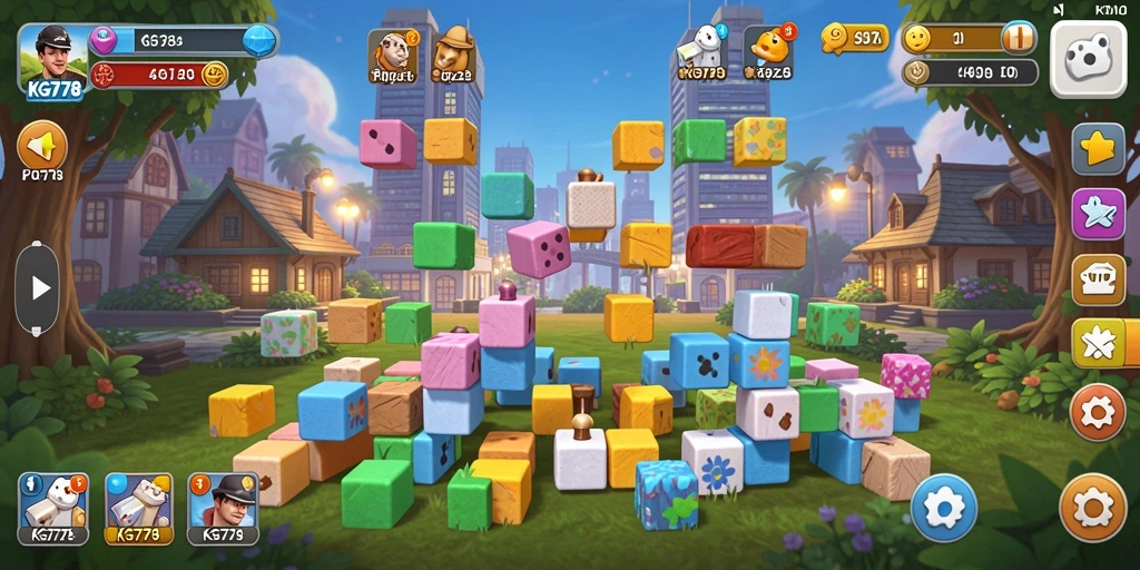 Screenshot menunjukkan gameplay menarik dari permainan Puzzle KG778.