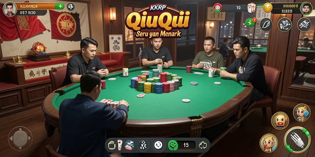 Tampilan menarik dari gameplay QiuQiu KKRP.