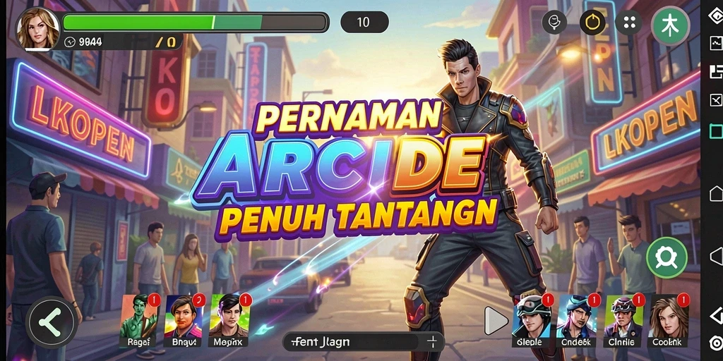 Tampilan menarik dari gameplay LKOPEN yang seru dan menantang.