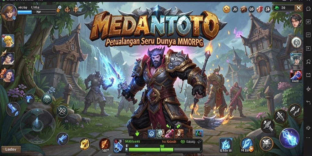 Tampilan gameplay seru MEDANTOTO di dunia MMORPG yang menakjubkan.