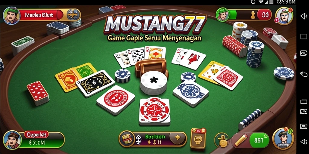 Tampilan menarik saat bermain Gaple di MUSTANG77.