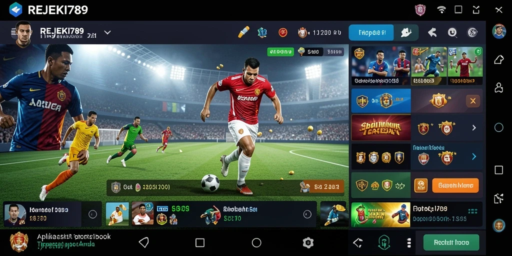 Tampilan keseruan taruhan di aplikasi Sportsbook REJEKI789.