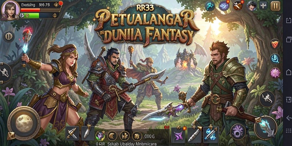 Screenshot RR33 menampilkan pertarungan epik dan karakter kustomisasi yang menarik.