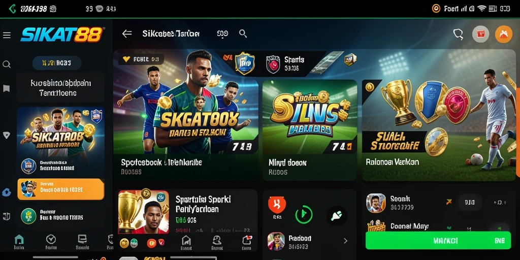 Tampilan SIKAT88 yang menarik memudahkan taruhan olahraga.