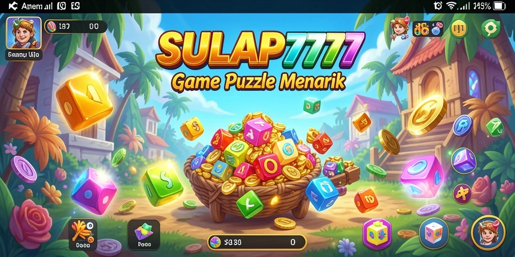 Tampilan gameplay SULAP777 dengan berbagai teka-teki menarik.