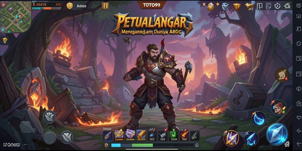 Gameplay seru TOTO99 menampilkan pertempuran epik dalam dunia fantasi.