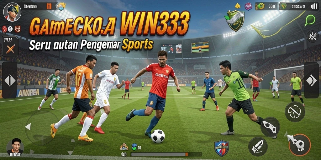 Screenshot WIN33 menampilkan momen mendebarkan dalam permainan olahraga.